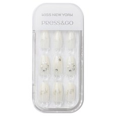 KISS NEW YORK Press & Go 美甲片, 1個, 神秘白