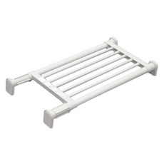 HEIAN SHINDO 平安伸銅 獨立腳伸縮桿層架 承重30kg TAI-8 層架款, 白色, 1層