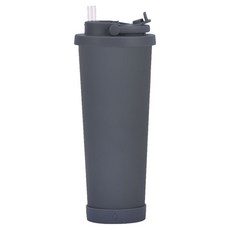 GER 泰 陶瓷塗層手提吸管保溫杯, 830ml, 1個, 深灰色