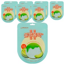 피치코리아 컬러 물방울떡 젤리 메론맛, 8개, 80g