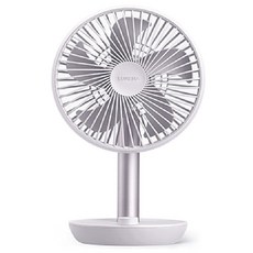 Lumena STAND 3Z USB 桌上型擺頭隨行風扇, 藕粉色