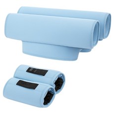 루네온 다용도 목발 쿠션 패드 2종 x 2p 세트 파란색, 1세트