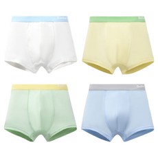 冰絲萊賽爾學生四角內褲4件組