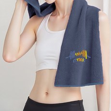 Alldaily 運動毛巾 健身毛巾 健身房毛巾 TSP2632, 1個, 灰色