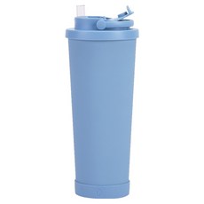 GER 泰 陶瓷塗層手提吸管保溫杯, 830ml, 1個, 霧藍色