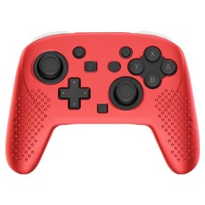 SPACE SHIELD 任天堂 Switch 2 Pro 控制器相容 Pro-Con 2 浮雕握把矽膠保護套, 1個, 單一商品, 紅色