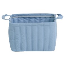 絎縫方形籃, 藍色, 1個