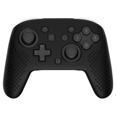 SPACE SHIELD 任天堂 Switch 2 Pro 控制器相容 Pro-Con 2 浮雕握把矽膠保護套, 1個, 單一商品, 黑色