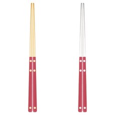 Bogen Santier 餐具筷子2件組, 1套, 胭脂紅金, 胭脂紅銀, 筷子2雙