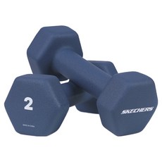 SKECHERS 寬握六角啞鈴啞鈴, 2個, 2kg