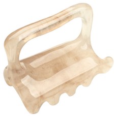 Limflow 樹脂手柄式刮痧板, 1個, 米色