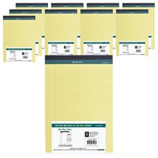 OXFORD Plus 筆記墊 B5, 10個, 黃色, 50張