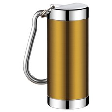 캐시리치 스크래치 방지형 미니 컬러 휴대용 재떨이 3 x 6.1 cm, 골드, 1개