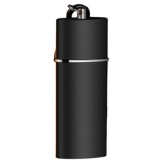 캐시리치 히든캡 포켓 미니형 휴대용 재떨이 3.2 x 8.5 cm, 1개, 블랙