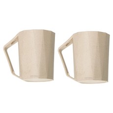 Saenghwalgongsik 倒置牙刷架 立式牙刷杯, 淺褐色, 2個