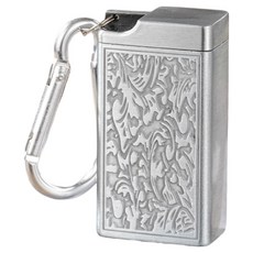 캐시리치 앤틱 메탈 미니 휴대용 재떨이 3 x 5.5cm, 825 실버, 1개