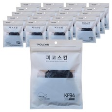 피코스킨 참조은 2D 마스크 S KF94, 블랙, 20개, 5개입