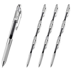 Pentel 飛龍文具 ENERGEL Pentel Infri原子筆 0.4mm BLN74TL-S3, 黑色, 10個