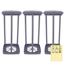 가담다 봉투거치 프레임 분리수거함 3p, 딥블루