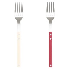 Bogen Scentier 餐具 主餐叉 銀色 2件組, 香草, 胭脂紅, 1套