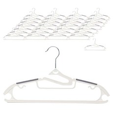 Yemil 防滑旋轉衣架, 50個, 白色