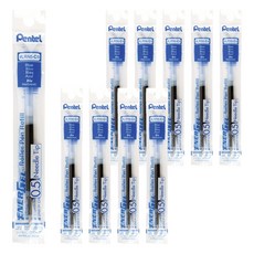 Pentel 飛龍文具 Energel 鋼珠筆筆芯 0.5mm LRN5-C, 10個, 藍色