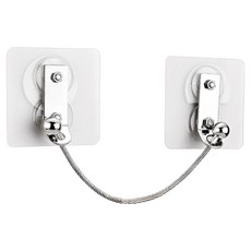 小麥購物 免打孔不鏽鋼繩家具防傾倒器 L555, 1組