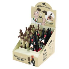 PINKFOOT 華萊士與 Tong Tong 中性筆 Gromit 10入 + 麥高 10入 套組 0.5mm, 1套, 混合色