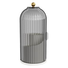 小麥購物 旋轉化妝刷收納筒 L411, 透黑色, 1個