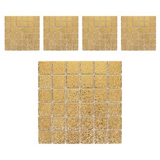 모네스페스 자기질 모자이크 타일 48mm, 워터골드, 5개