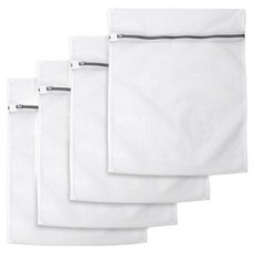 Mother's HOME 無螢光方形洗衣網 50 x 60 cm, 白色, 4個