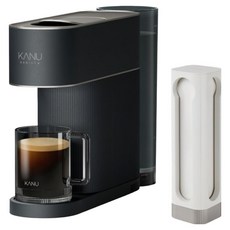 KANU Barista Urban膠囊咖啡機+塔型膠囊收納盒, 極光黑, DSU-DN, DSU-JY