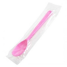 coffee7 分裝 冰淇淋湯匙 獨立包裝 粉紅色 12.2cm, 400個, 1入