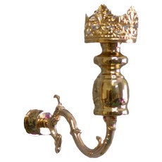 Treova 美麗小型壁掛式燭台 24 x 27 cm, 金色