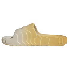 adidas 愛迪達 男女通用 Adilette 22 拖鞋 JH7795, 225, 氧化鋁色 + 燕麥色 + 米白色