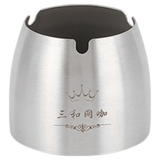 소담몰 냄새차단 뚜껑있는 재떨이 미디엄 뚜껑미포함, 스테인리스, 1개