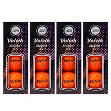 Volvik Mostra XT 遠距高爾夫球 3層 43mm, 橘色, 4個, 3入