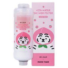 바이아우어 무직타이거 더 안심 비타민 샤워필터, 1개, 러블리피치