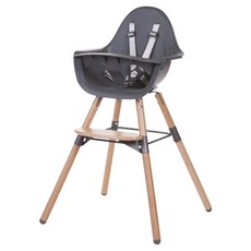 Childhome 嬰幼兒用 Evolu 2合1 副食品實木餐椅, 碳灰色
