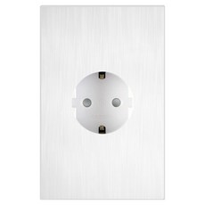 일신전기 챠밍 1구 매입 콘센트 화이트, 1개