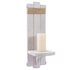 特雷奧巴 現代風壁掛式燭臺, 麻灰色 + 繩子