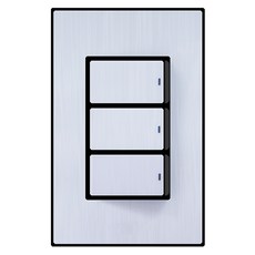 ILSHIN ELECTRIC Charming Nice 黑色 3開1路 開關, 1個