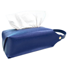 YARK 亞克 汽車面紙皮革掛套, 1個, 海軍藍