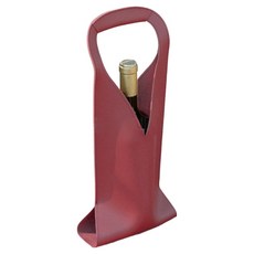 Labelloa 高級便攜式皮革酒盒, 紅色, 1個