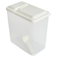 문일케미칼 심플 반오픈 저장용기 + 스푼 세트, 2L, 1세트