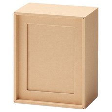 MUJI 無印良品 收藏卡片展示盒 明信片尺寸 166 x 123 x 57mm, 米色, 1個