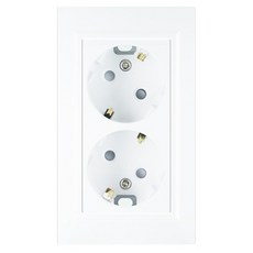 일신전기 블루밍 2구 매입 콘센트, 1개