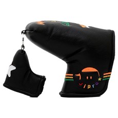 Jipro 微笑一字型刀片式推桿桿頭套, 1個, 黑色