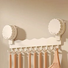 Shopping153 免鑽孔廚房收納掛架 35cm, 1個, 04 白色