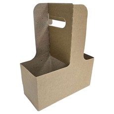 어썸팩 크라프트 2구 무지 컵 캐리어 랜덤발송, 1개, 50개입